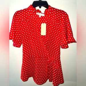 Monteau Los Angeles Women’s Blouse Size Small (Red)